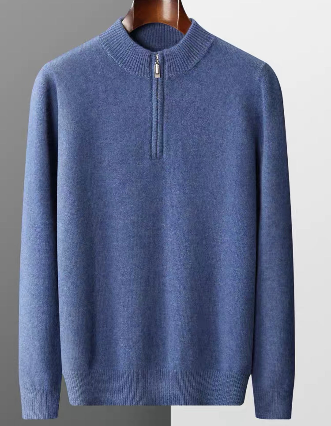 "100%" Cashmere  zip Sweatshirt